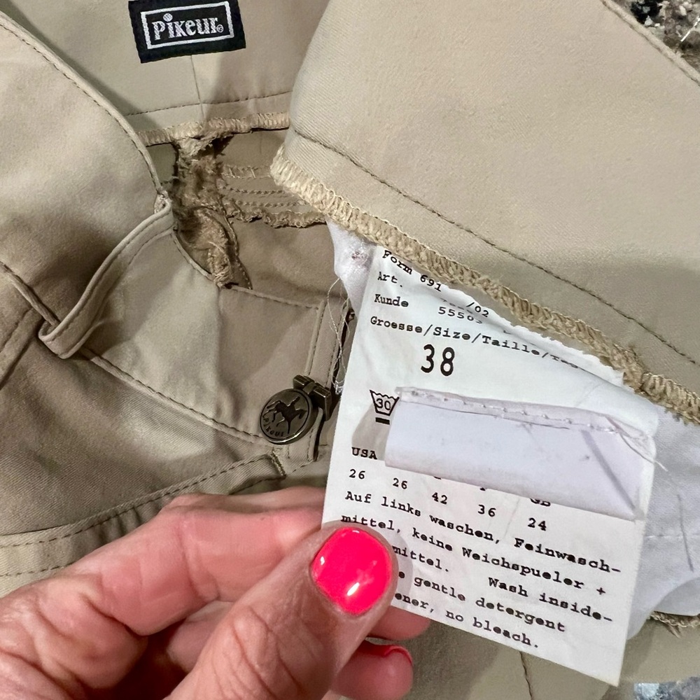 Pikeur Ciara Riding Breeches Tan - US Size 26 - Picture 3 of 3